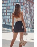 Pantaloni scurți casual dama, negri MP47370 - Magazin online - Boutique